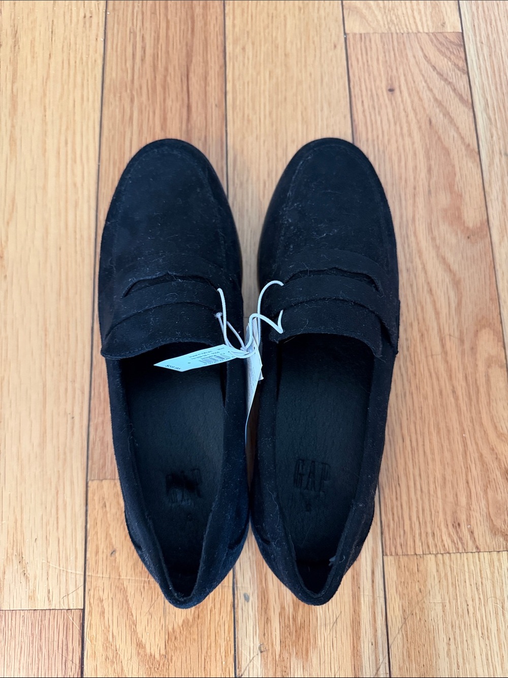 GAP Black Suede Penny Loafers